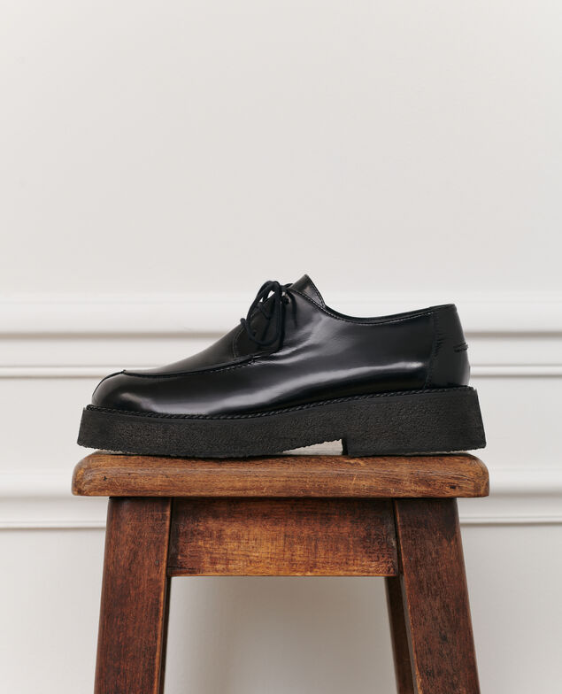Shiny leather derbies 4216 black_beauty