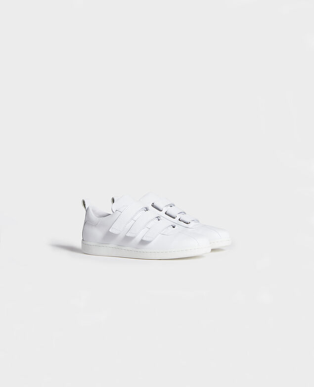Leather rip tape sneakers Optical white Leader