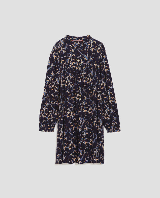 Floaty mini dress I686 new fl ikat navy
