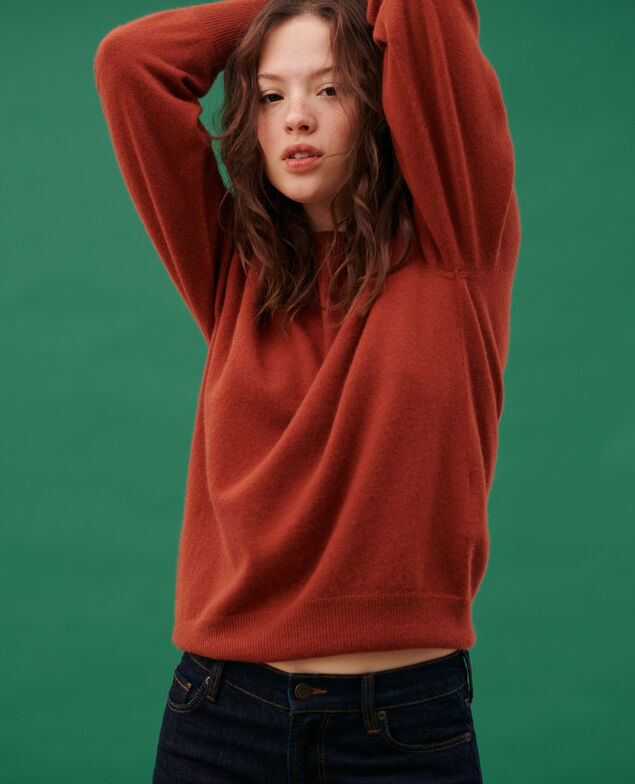 Round neck cashmere jumper 8807 17 red
