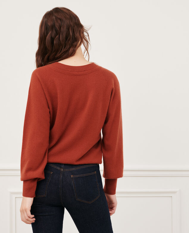 Round neck cashmere jumper 8807 17 red