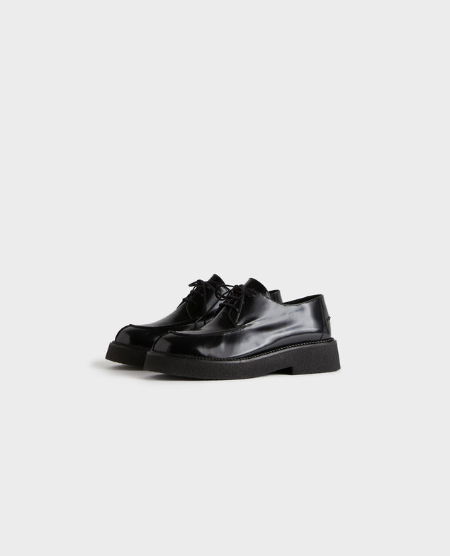Shiny leather derbies 4216 black_beauty