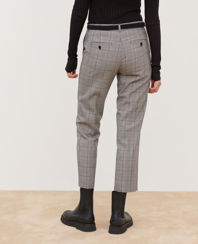 MARGUERITE - Wool cigarette trousers