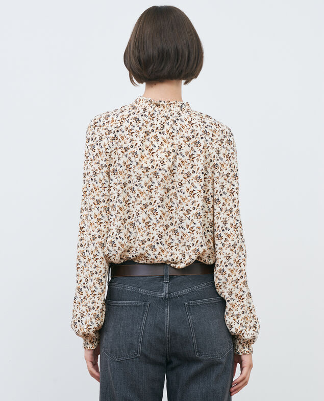 Flowing printed top Indienne light