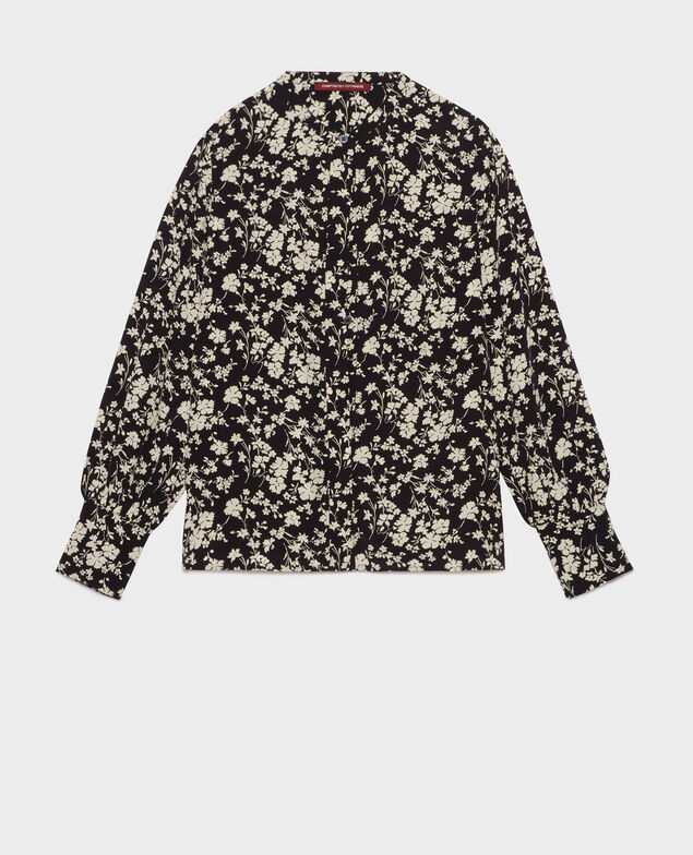 Silky printed blouse
