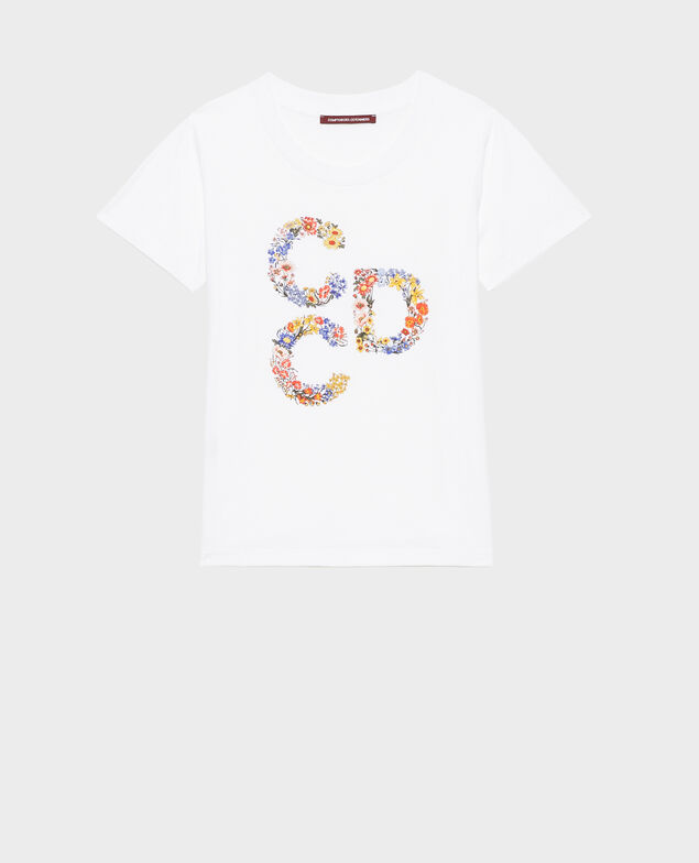 Short-sleeve cotton t-shirt Brilliant white