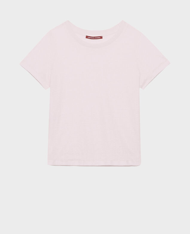 AMANDINE - linen round neck t-shirt