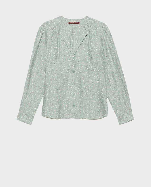Loose shirt 96 print green
