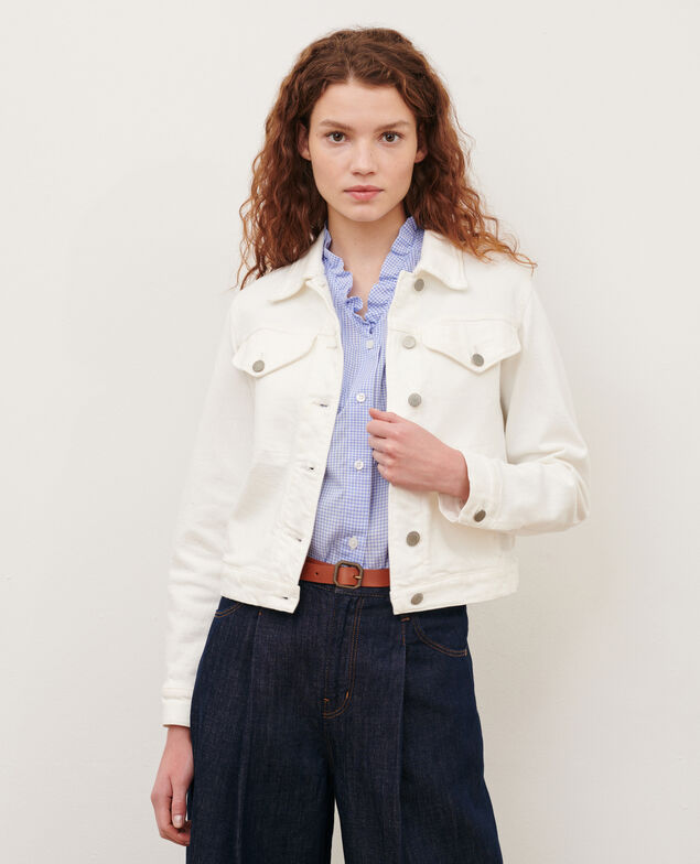 Short denim jacket