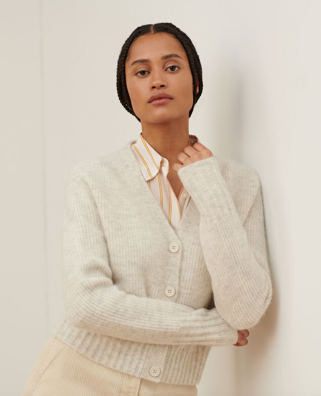 Alpaca blend cardigan