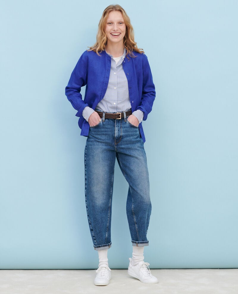 SYDONIE - BALLOON - 7/8 cotton jeans 107 denim blue 2spe393c64