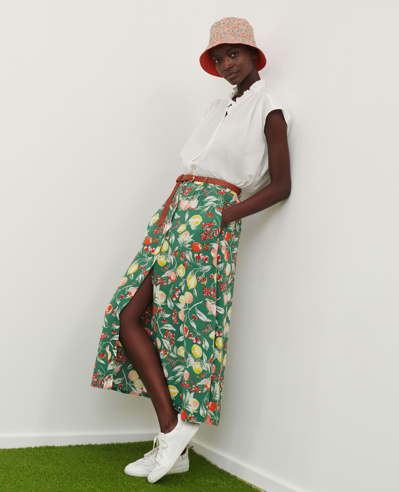 Floaty cheap midi skirt