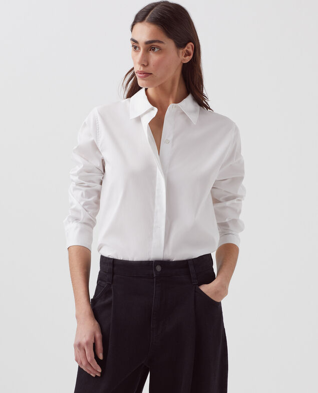 Cotton poplin shirt