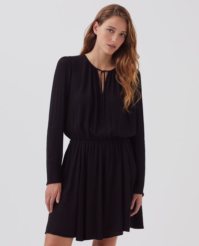 Floaty mini dress H091 black beauty