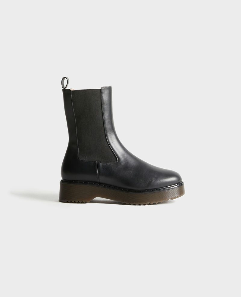 Leather boots Black beauty Petite