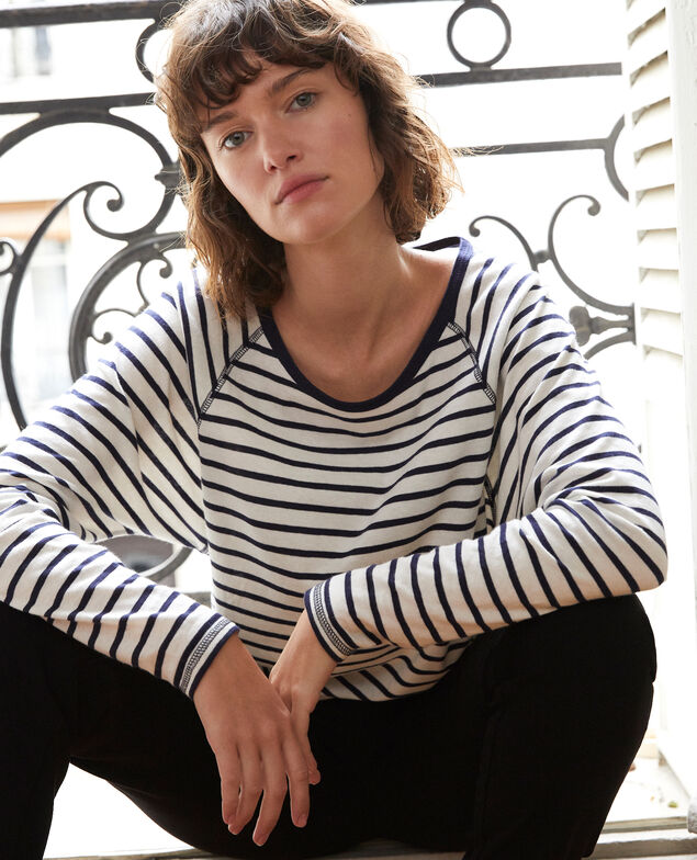 Striped T-shirt White