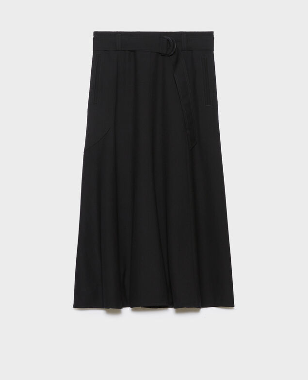 Wool and cashmere skirt