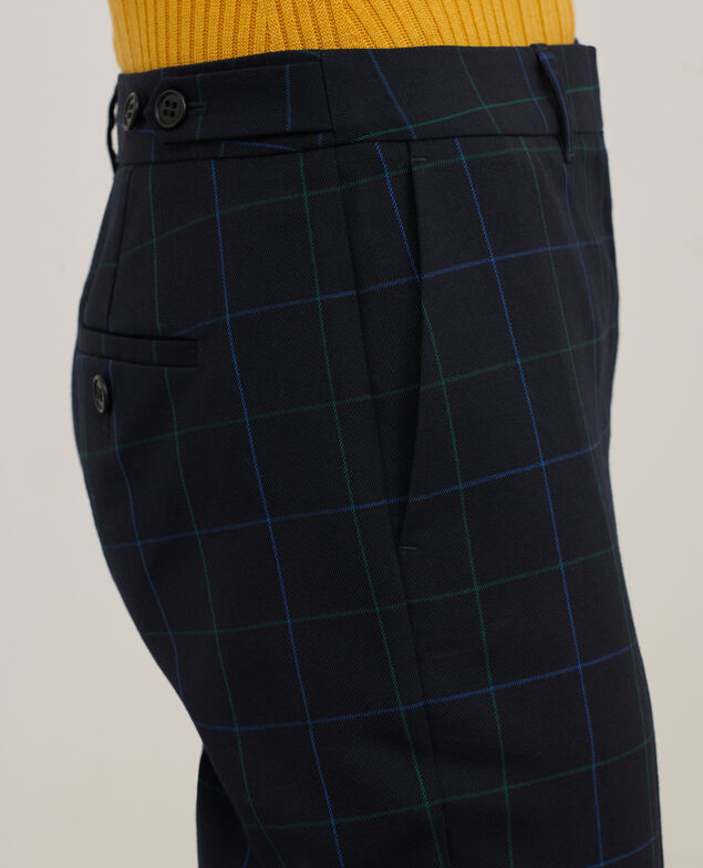 MARGUERITE - Wool cigarette trousers