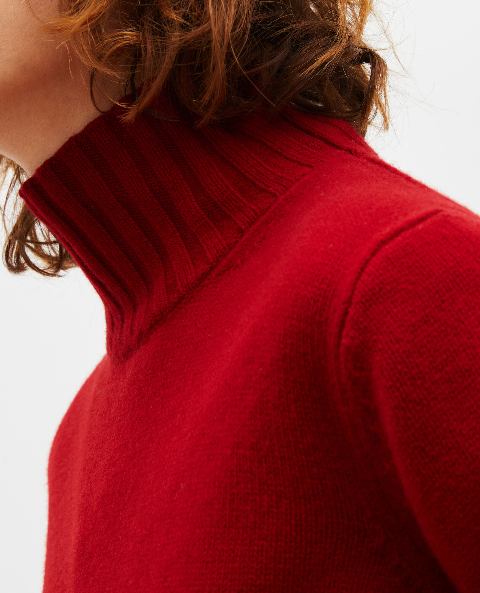 Chunky ribbed turtleneck sweater sales