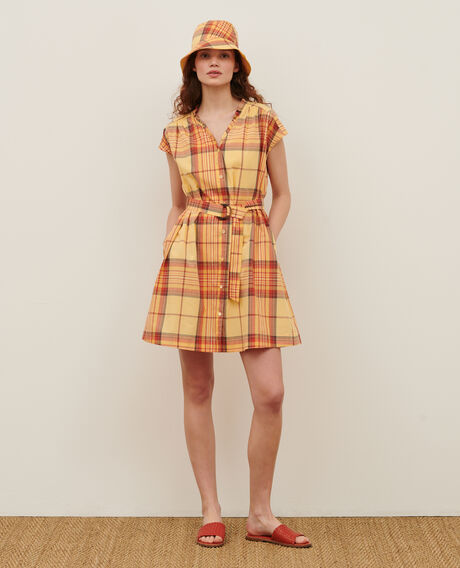 Cotton shirt dress 0241 orange 3sdr238c21