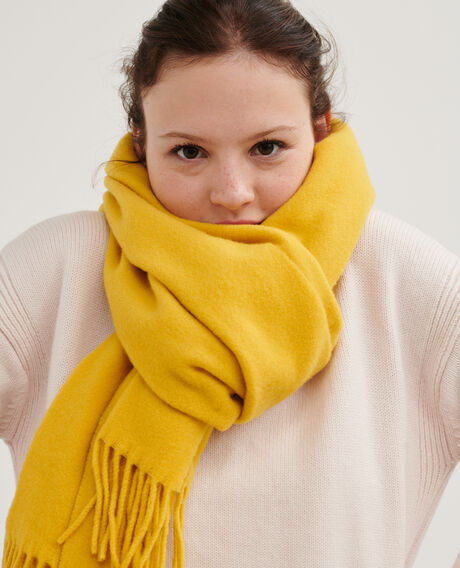 Wool scarf 4272 lemon_curry Mautes