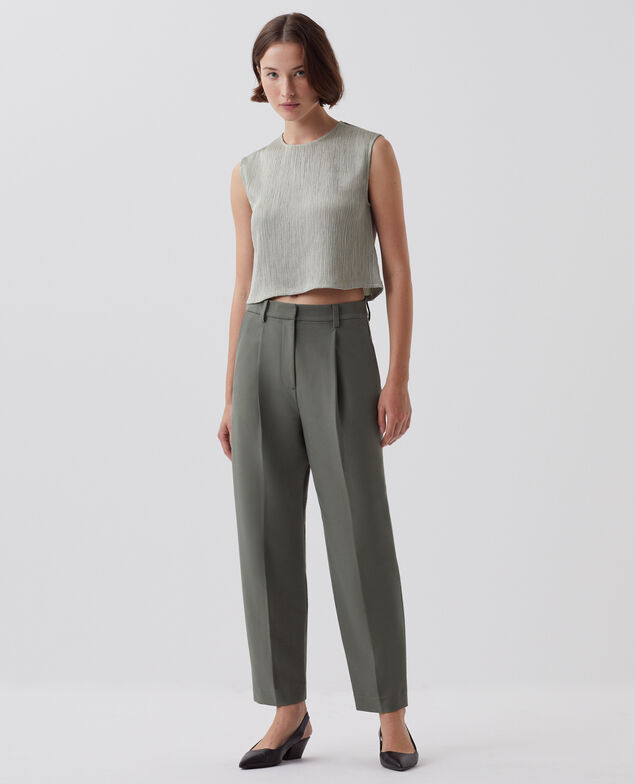CAMILLE - Carrot trousers J560 basil dark green