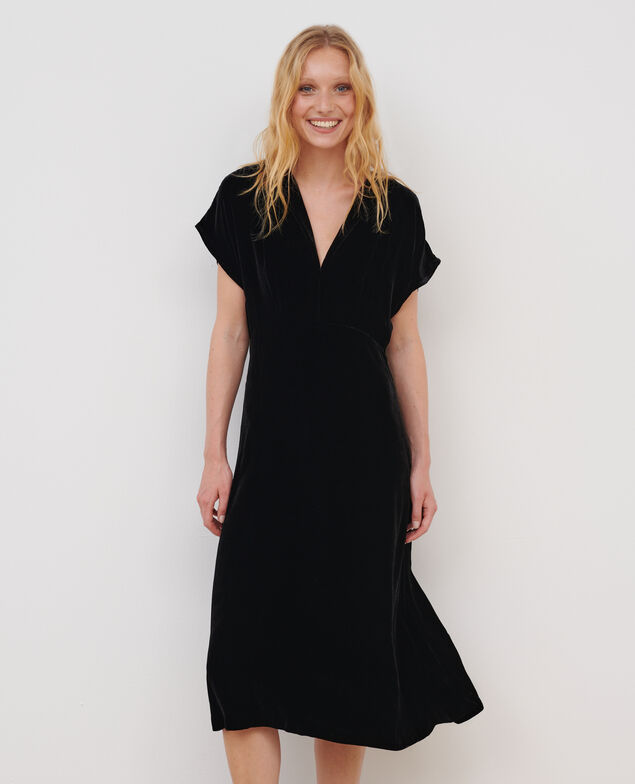 Velvet maxi dress