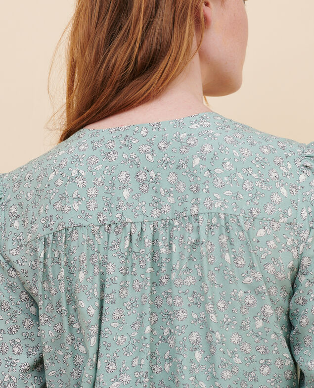 Loose shirt 96 print green