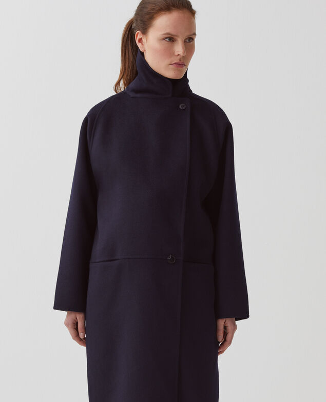 Double-sided long coat H695 night sky