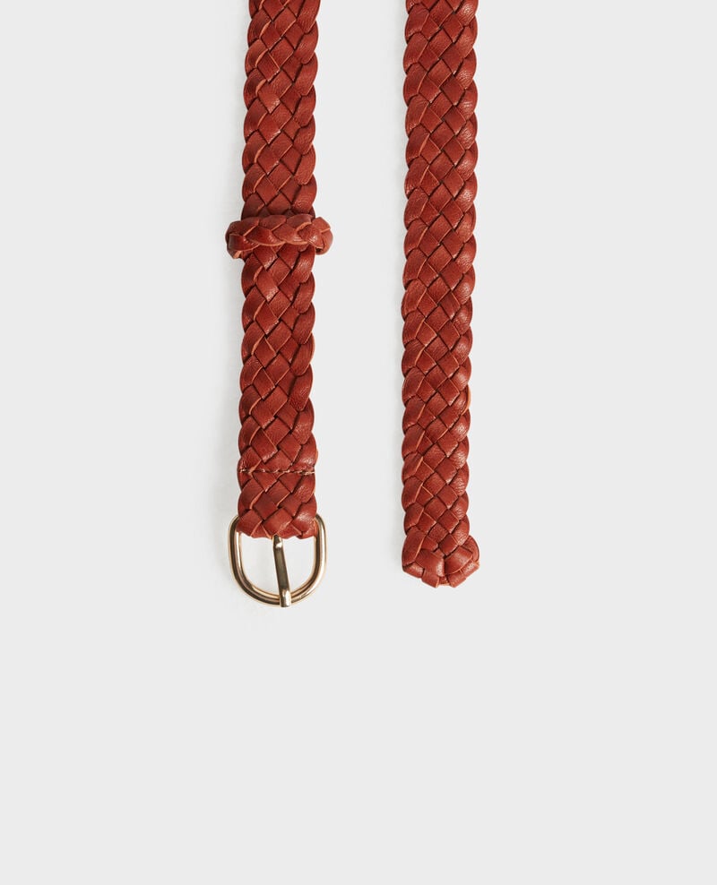 Leather belt 29 dark orange 2ha22359