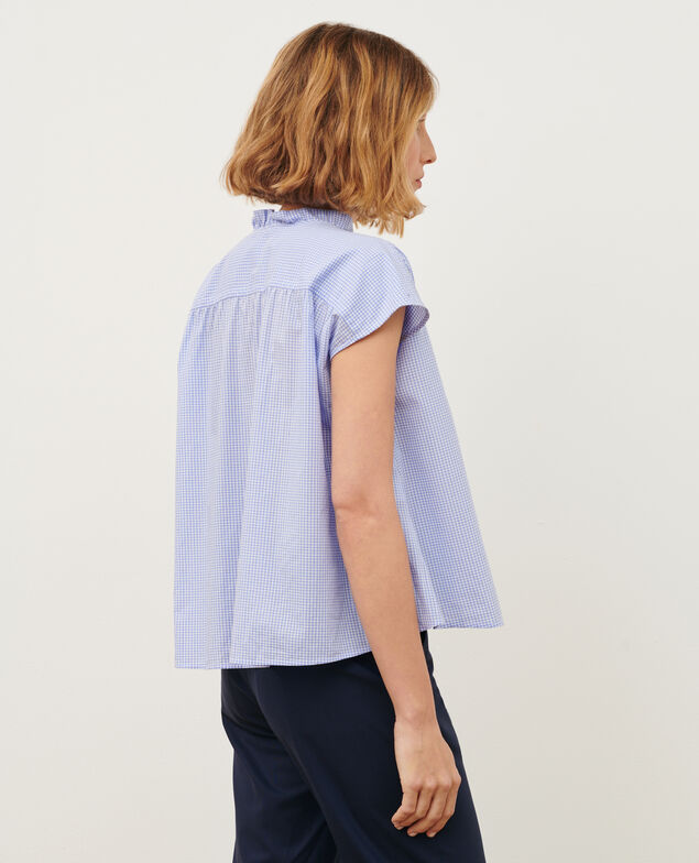 Cotton voile top 7044 90_vichy