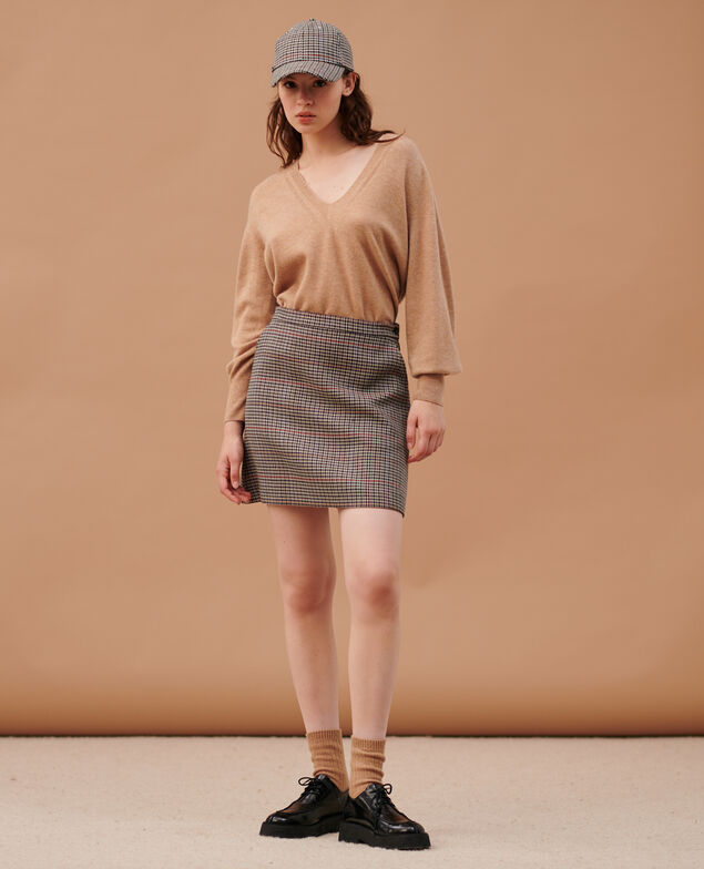 Check mini skirt 8864 03 gray check 2wsk256v16