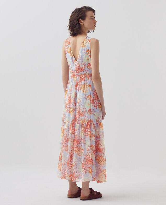 Fluid maxi dress H603 dahlia blue