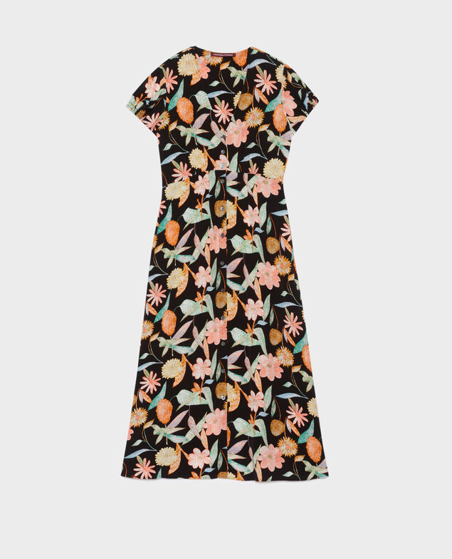 LUDIVINE - Long dress 0909 black aubepine