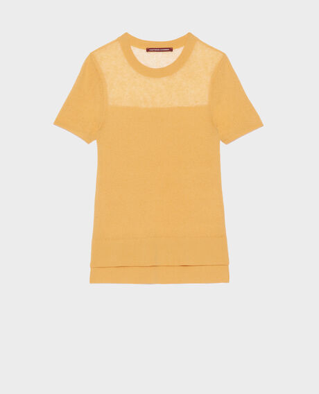 Short-sleeve top 0460 ochre yellow 3sju147l02