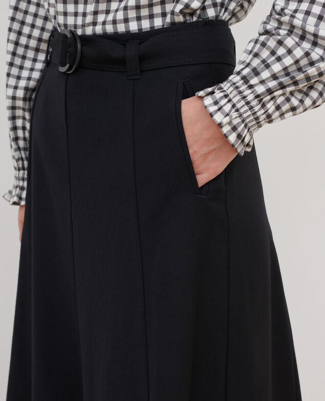 Wool and cashmere skirt