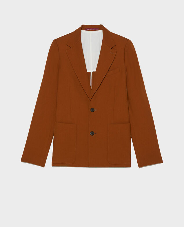 Lightweight smooth wool blazer Monks robe