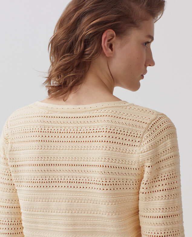 Cotton crochet cardigan H304 albore