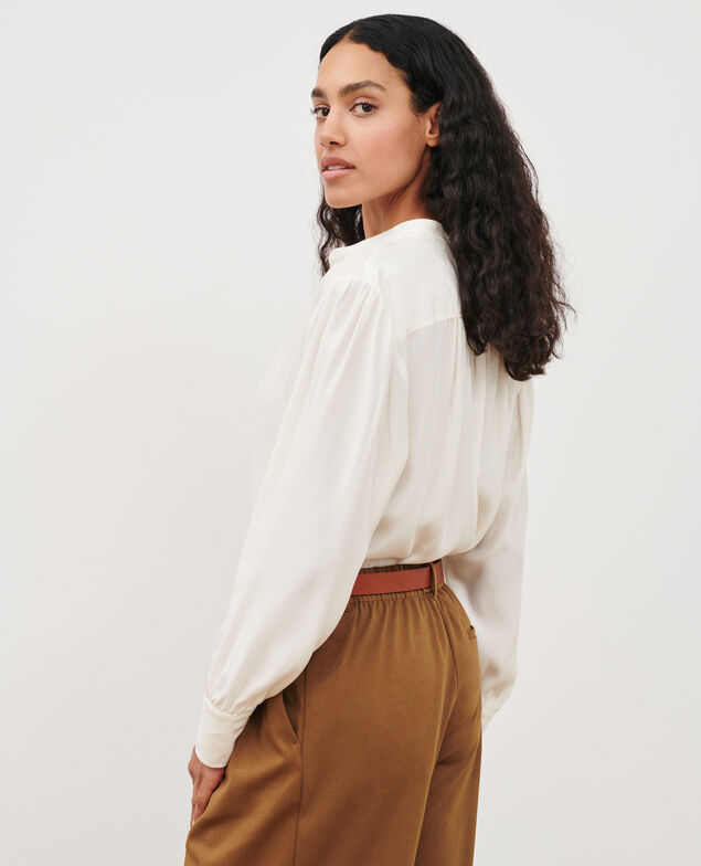 Silk shirt 4224 gardenia