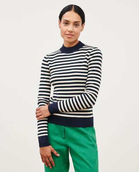 Striped jumper 8870 69 navy stripe 2wju220w21