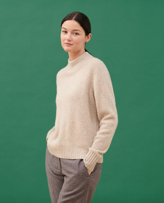 Cashmere high-neck jumper