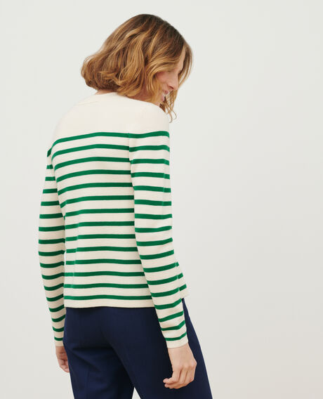 MADDY - Striped merino wool jumper