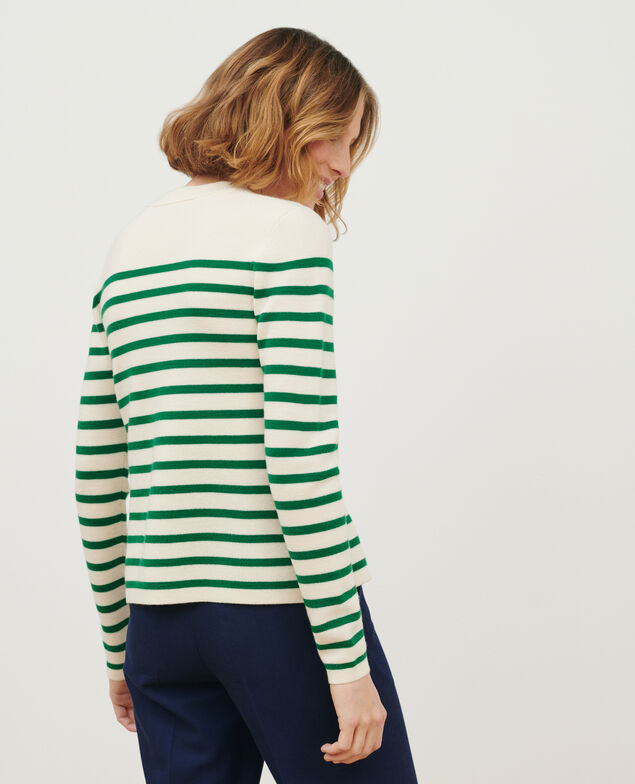 MADDY - Striped merino wool jumper