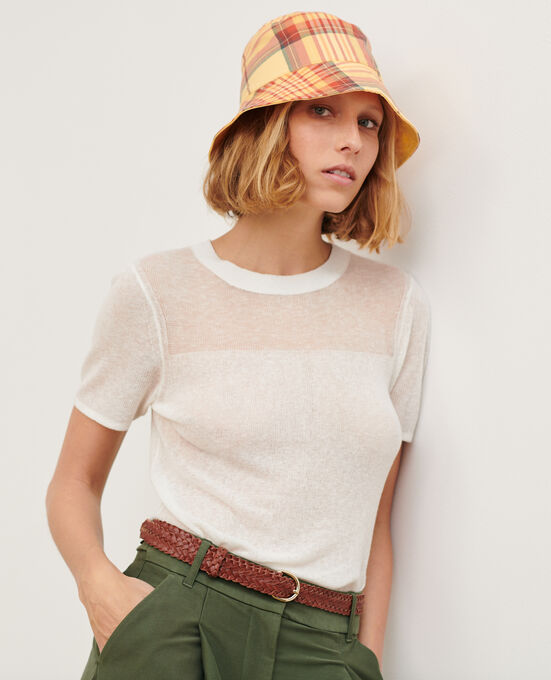 Short-sleeve top 0007 WHITE