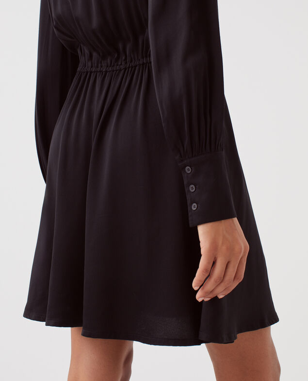 Floaty mini dress H091 black beauty