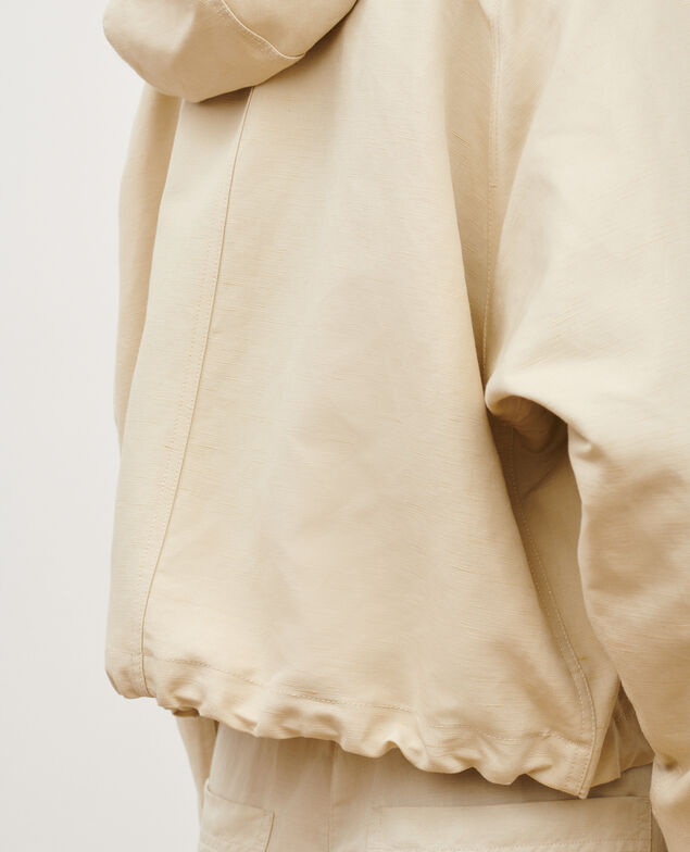 Linen blend jacket 0300 castle wall 3sja110c23