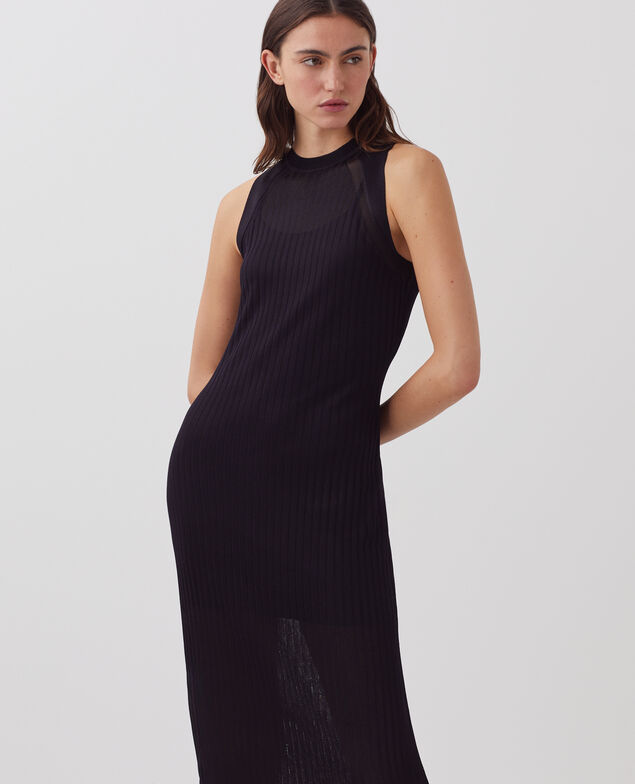 Rib knit maxi dress H695 night sky