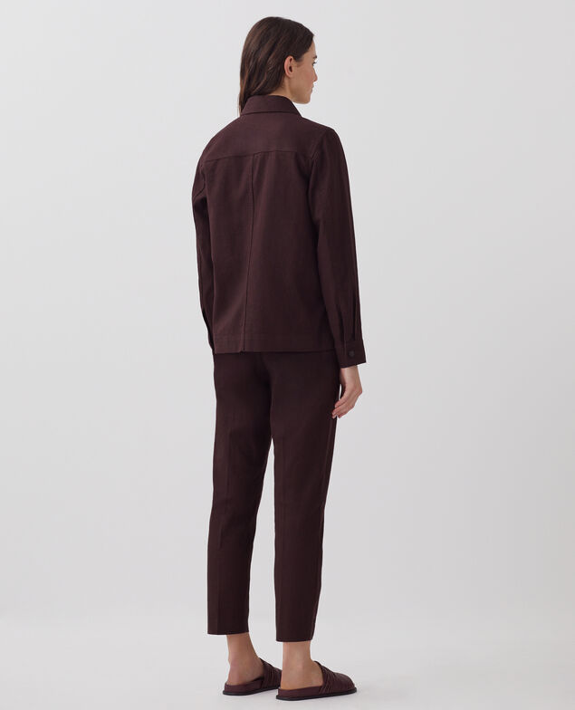 Workwear jacket J790 chocolate plum