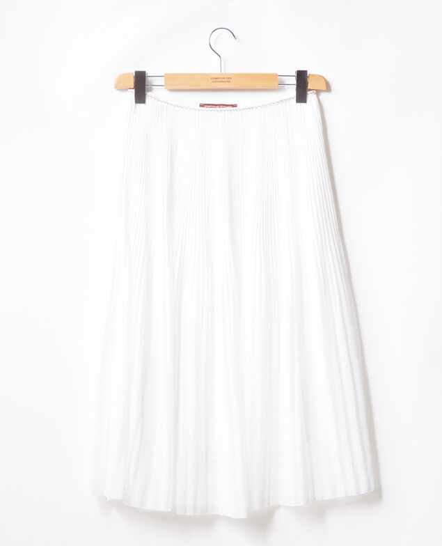 Pleated skirt Blanc