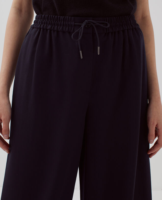 YVONNE - Pleated wide leg trousers H695 night sky